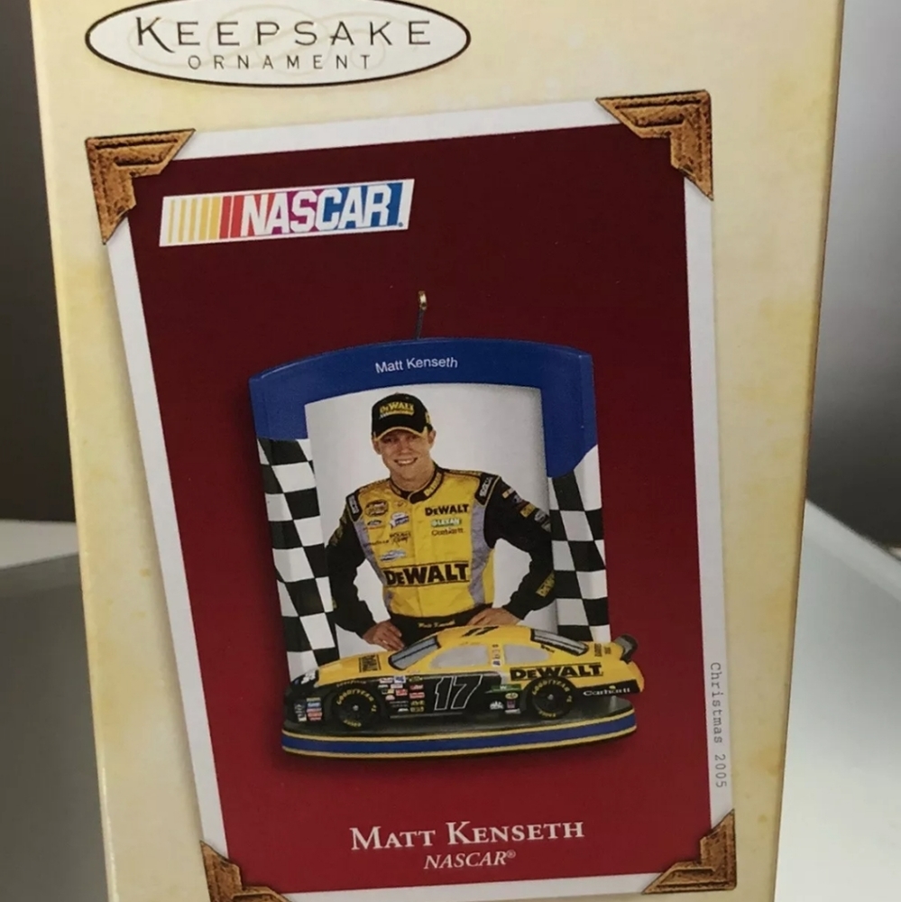 NASCAR MATT KENSETH HALLMARK KEEPSAKE ORNAMENT 2005 NIB